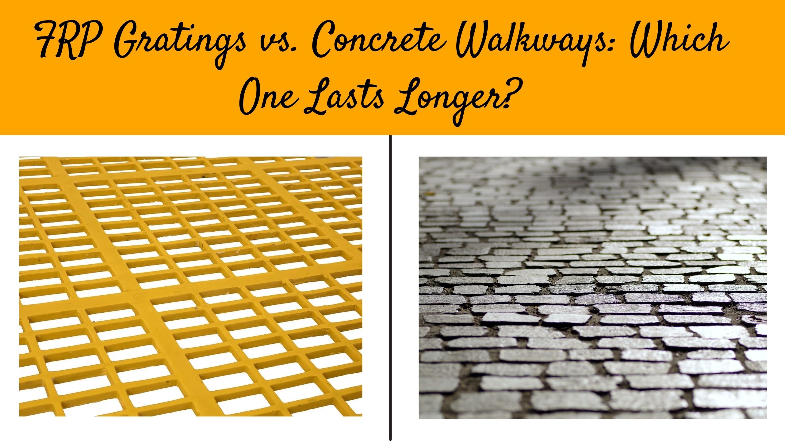 frp gratings vs concrete walkways