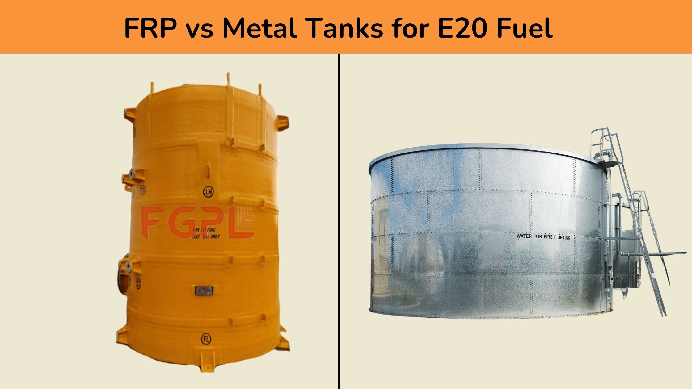 FRP vs Metal Tanks for E20 Fuel: Corrosion Risks & Smarter Storage