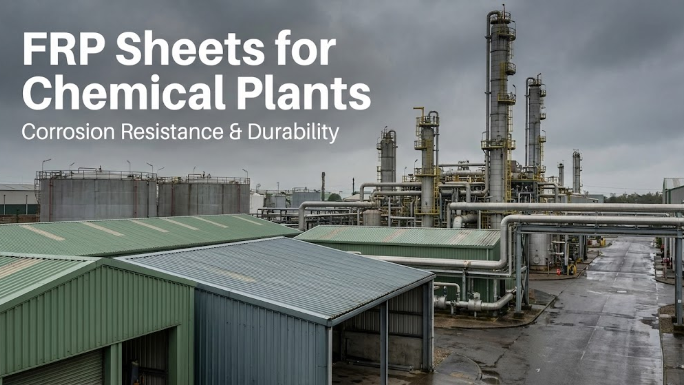 FRP Sheets for Chemical Plants