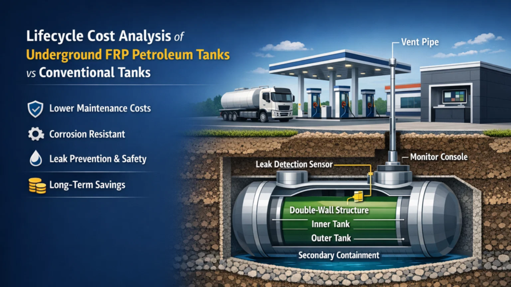 Underground FRP Petroleum Storage Tanks